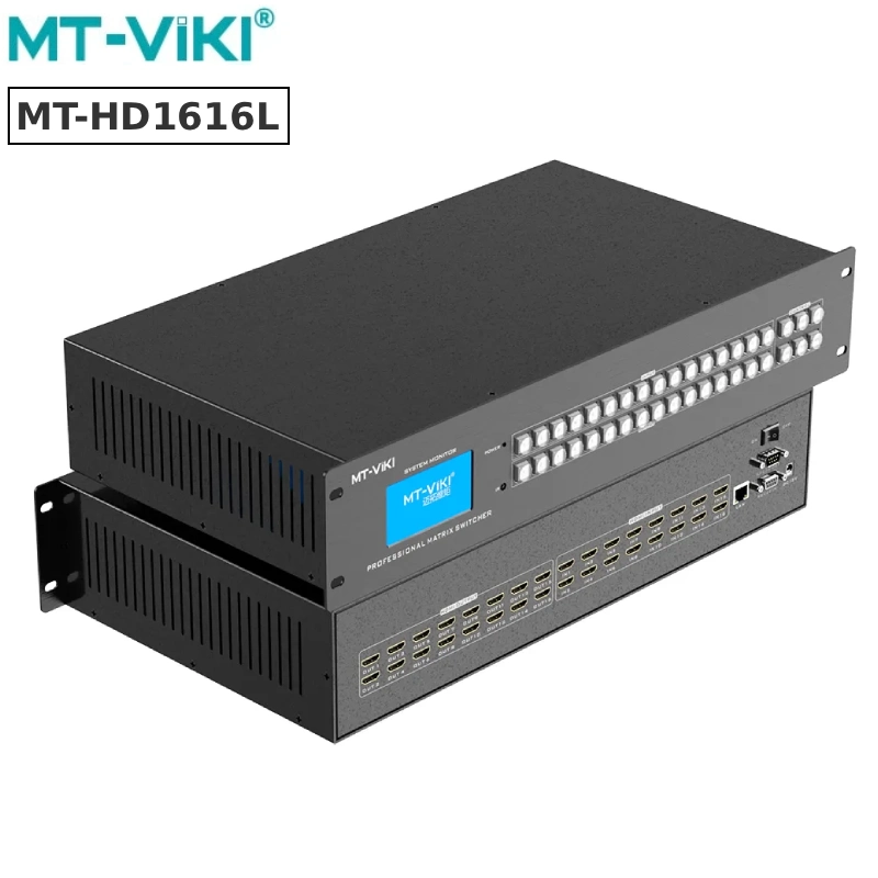 Bộ trộn HDMI Ma trận 16x16 MT-ViKi MT-HD1616L - Hỗ trợ 4K30Hz - Phụ Kiện Điện Tử Việt Nam Bộ trộn HDMI ma trận 16x16 cổng MT-HD1616L