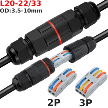 Đầu nối điện chống nước L20-22 0