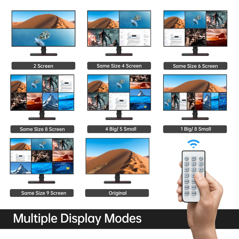 Bộ gộp HDMI Multiviewer 9x1 MT-SW091C 3
