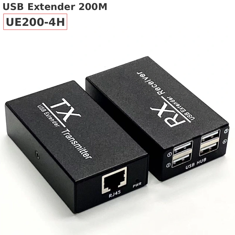 Bộ chia USB 4 cổng mở rộng qua cáp mạng 200m UE200-H - Phụ Kiện Điện Tử Việt Nam Bộ mở rộng USB 4 cổng qua cáp mạng UE200-4H