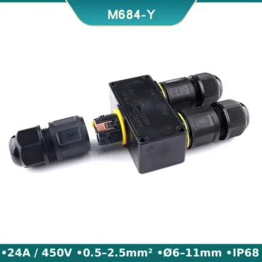 Đầu nối dây điện ngoài trời chống nước IP68 M684-Y 3 nhánh kiểu chữ Y - Phụ Kiện Điện Tử Việt Nam