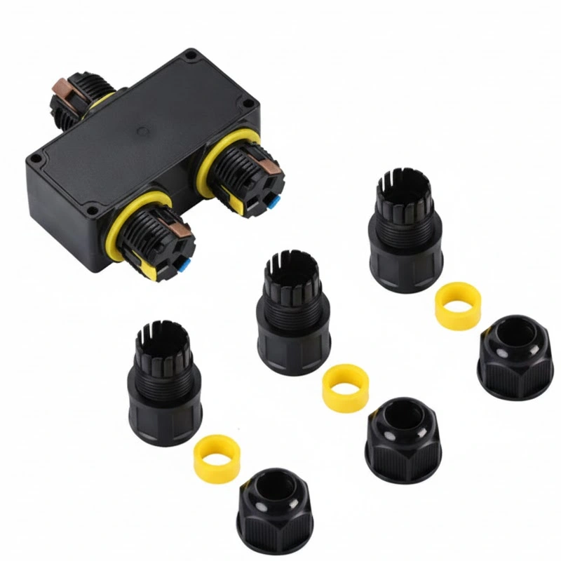 Đầu nối dây điện ngoài trời chống nước IP68 M684-Y 3 nhánh kiểu chữ Y - Phụ Kiện Điện Tử Việt Nam Đầu nối điện chống nước IP68 M684-Y 4