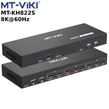 Bộ chia KVM HDMI 8K Dual 2×2 MT-KH822S – 2 Máy Tính Dùng Chung 2 Màn Hình, USB 3.0 - Phụ Kiện Điện Tử Việt Nam