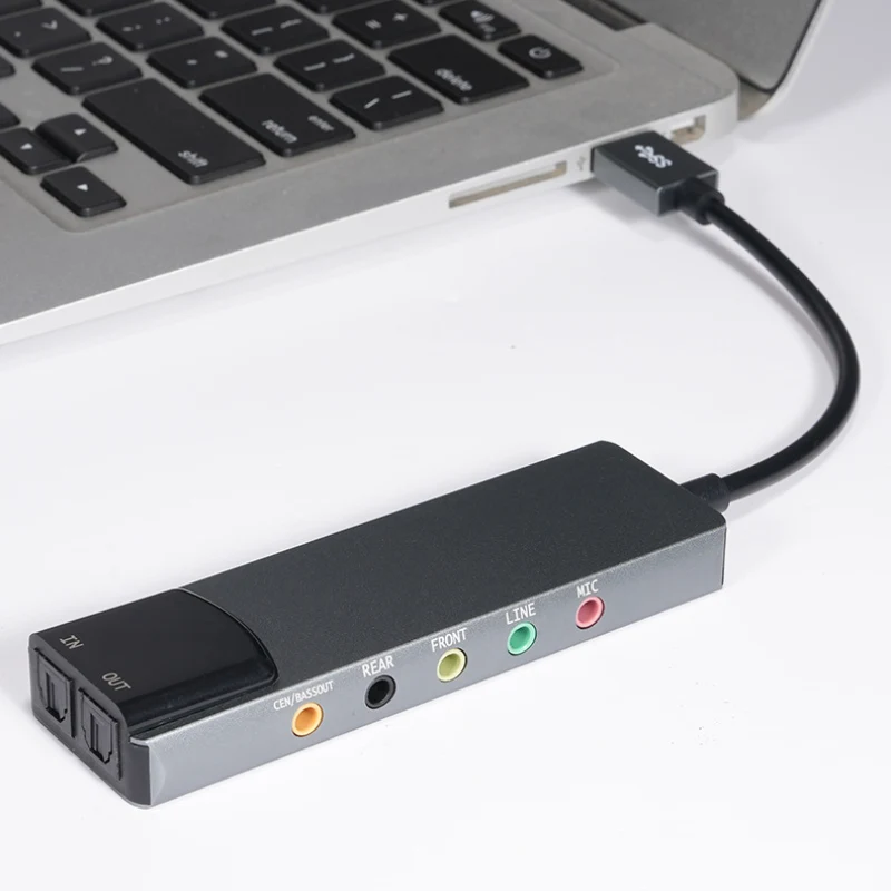 Bộ chuyển đổi USB Sound Card 7.1 HY-601 12 Bộ chuyển đổi USB Sound Card 7.1 HY-601 12