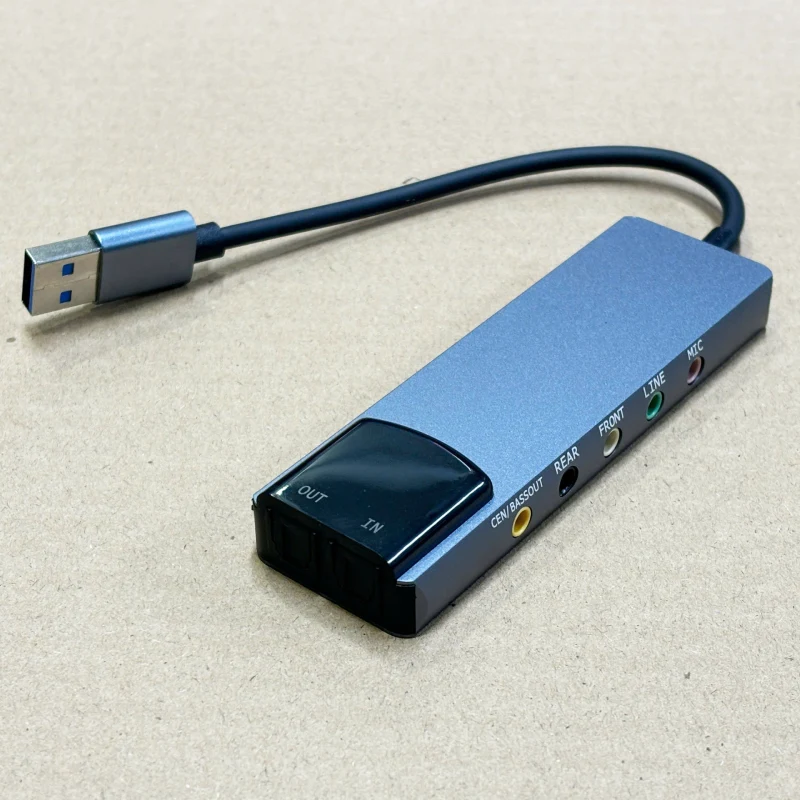 Bộ chuyển đổi USB Sound Card 7.1 HY-601 9 Bộ chuyển đổi USB Sound Card 7.1 HY-601 9