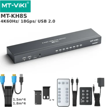 Bộ chuyển mạch HDMI KVM Switch 8 ra 1 hỗ trợ 4K 60Hz MT-VIKI MT-KH8S - Phụ Kiện Điện Tử Việt Nam