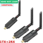 Bộ thu phát HDMI không dây 200m WL084L độ phân giải 1080P60Hz băng tần kép 2.4G và 5G hỗ trợ kết nối 1-2 màn hình - 1TX+2*RX