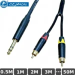 Cáp âm thanh DIY 6.5mm ra 2 RCA CZXYON 0