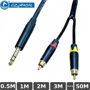 Cáp âm thanh DIY 6.5mm ra 2 RCA CZXYON 0