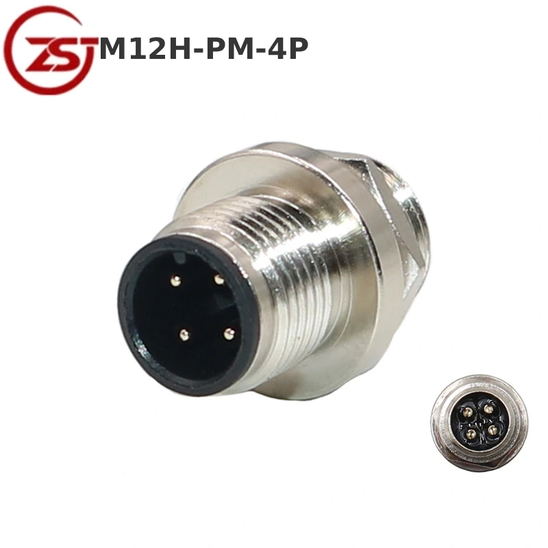Đầu nối cảm biến 4 chân Zsj-M12H-PM-4P