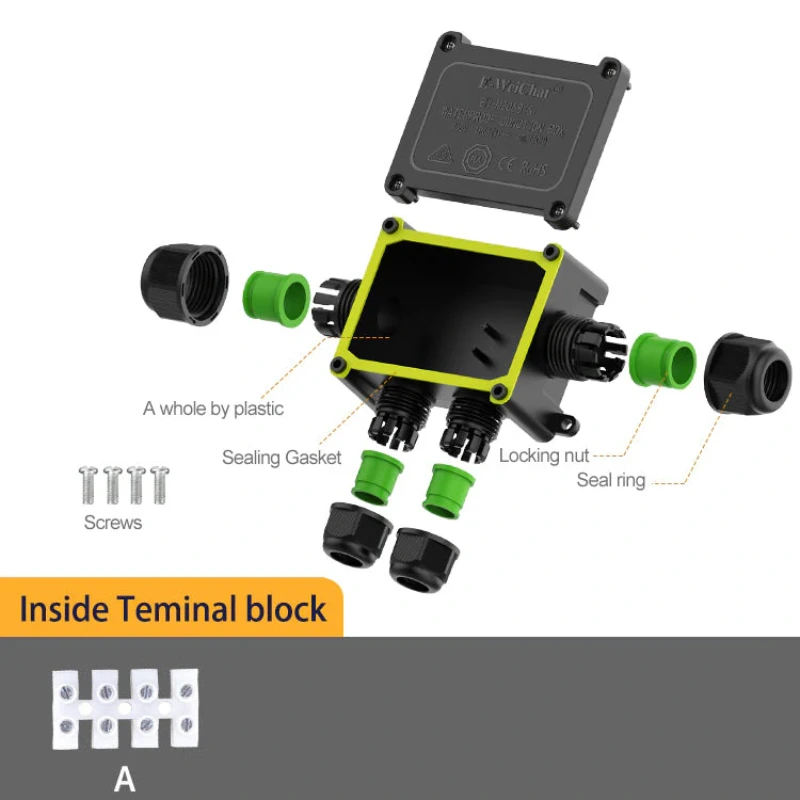 Hộp nối mạng chống nước IP68 E-Weichat EW-M2068S-4TA 3 Hộp nối mạng chống nước IP68 E-Weichat EW-M2068S-4TA 3