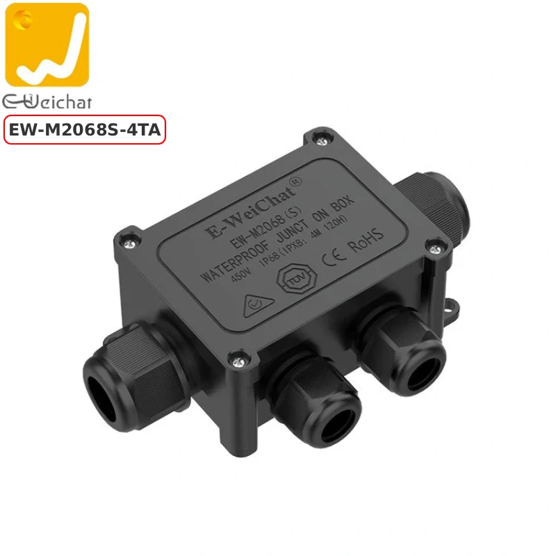 Hộp nối điện chống nước 4 ngả chuẩn IP68 chính hãng E-Weichat EW-M2068S-4TA - Phụ Kiện Điện Tử Việt Nam Hộp nối mạng chống nước IP68 E-Weichat EW-M2068S-4TA