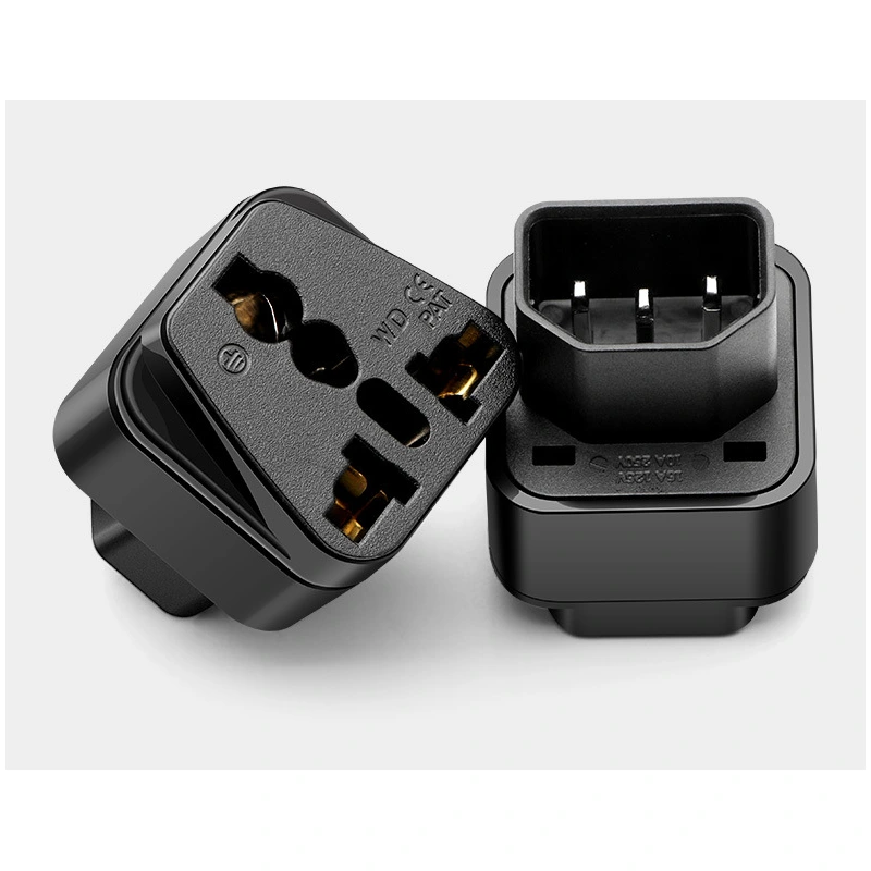 Đầu chuyển nguồn IEC C14 sang ổ cắm đa năng WD-320 – 250V/10A dùng cho UPS, PDU - Phụ Kiện Điện Tử Việt Nam Phích chuyển đổi nguồn PDU C14 sang ổ cắm đa năng WD-320 4