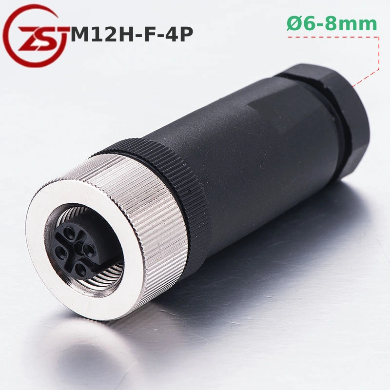 Đầu giắc nối cảm biến chống nước IP68 ZSJ M12H-F-4P PG9