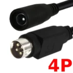 Bộ nguồn Adapter DC 24V chân 5.5x2.5mm kèm tùy chọn cáp chuyển DC 5.5 sang MD3/MD4 cho máy in, camera - Cáp DC 5.5x2.1 sang MD 4Pin