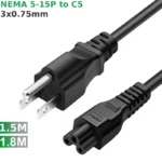 Cáp nguồn 3 chân Nema 5-15P sang C5 2