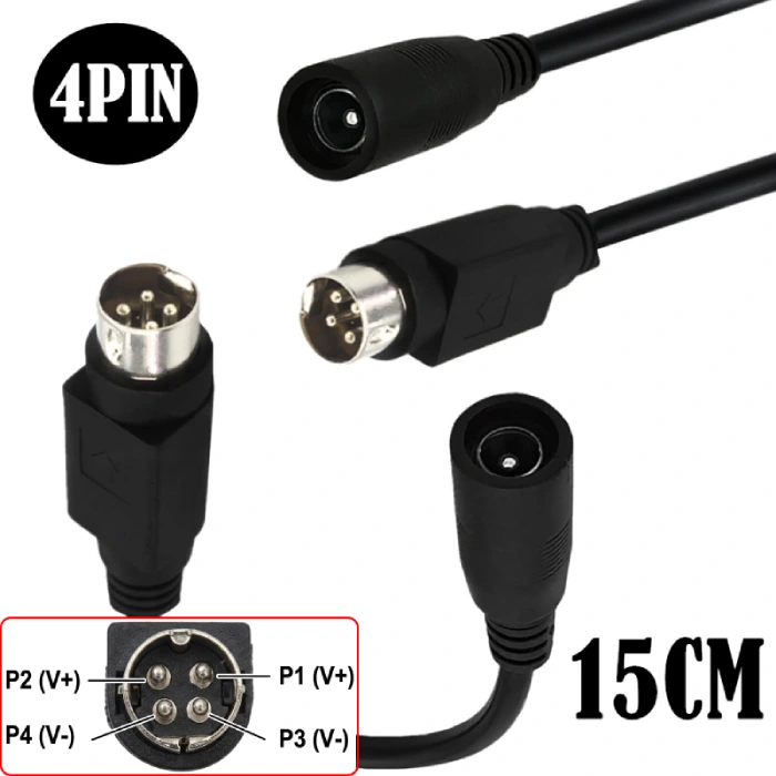 Đầu chuyển đổi chân nguồn DC 5.5x2.5 sang 4Pin