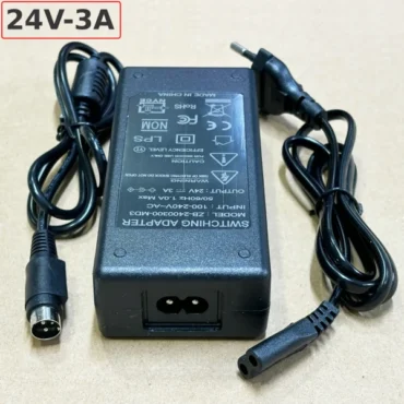 Bộ nguồn máy in nhiệt DC Adapter 24V-3A ZB-2400300-MD3, chân cắm 3 chân kim MD3 - Phụ Kiện Điện Tử Việt Nam