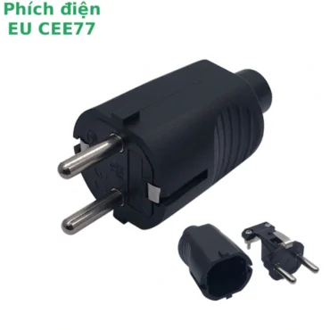 Phích điện 2 chân có tiếp địa châu âu EU CEE77