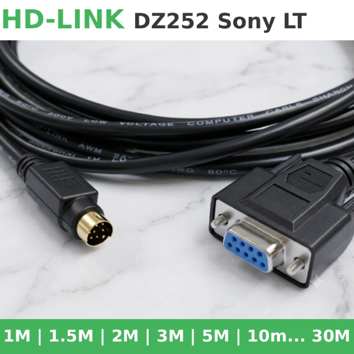Cáp điều khiển MD8 đực sang DB9 RS232 cái DZ252 (Dùng cho Sony LT) - Phụ Kiện Điện Tử Việt Nam Cáp điều khiển MD8 sang DB8 RS232 ZD252 Sony LT