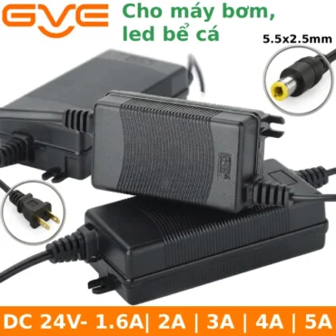 Nguồn GVE 24V từ 1.6A đến 5A cho đèn thủy sinh, bơm bể cá, chạy ổn định liên tục 24/7 chính hãng - Phụ Kiện Điện Tử Việt Nam