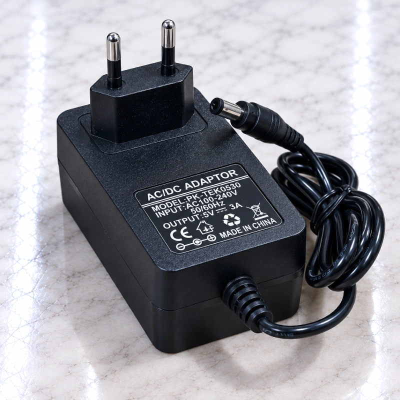 Nguồn DC 5V-3A PK-Tek0530 chân tròn 2 Nguồn DC 5V-3A PK-Tek0530 chân tròn 2