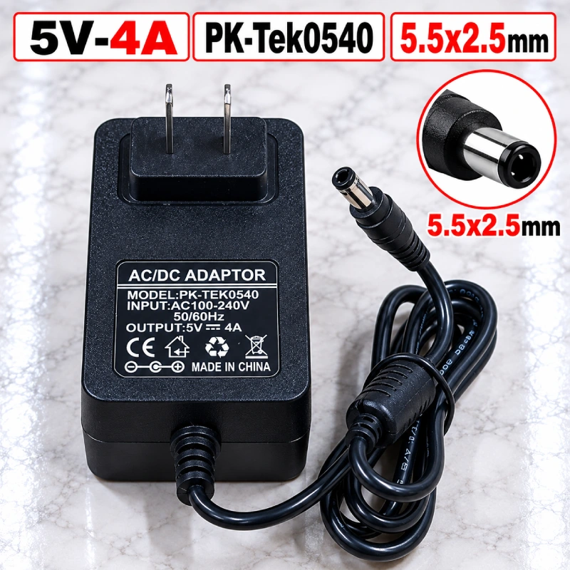Nguồn DC 5V-4A PK-Tek0540 chân dẹt